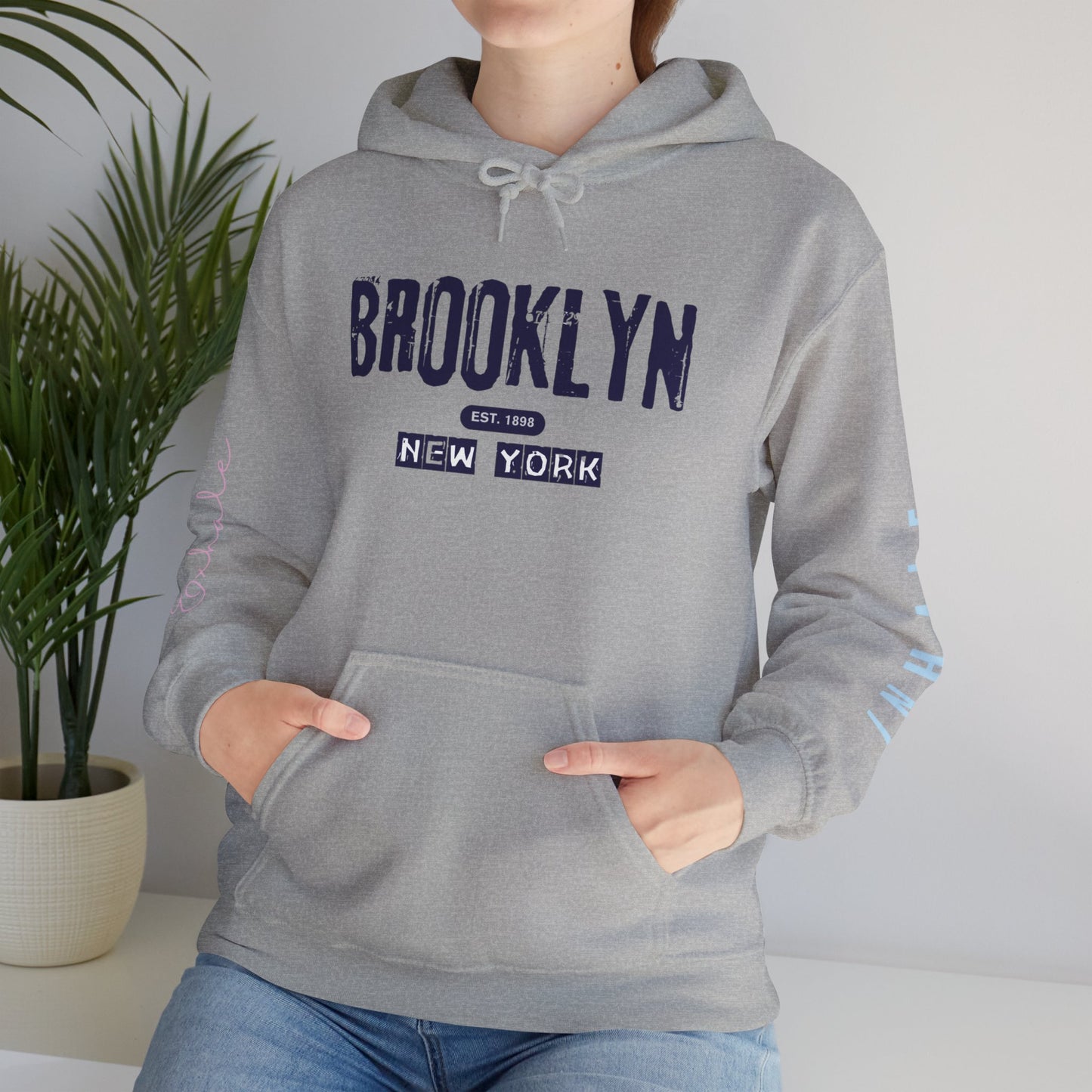 Brooklyn NY Vintage Logo Hoodie — New York City Streetwear Pullover