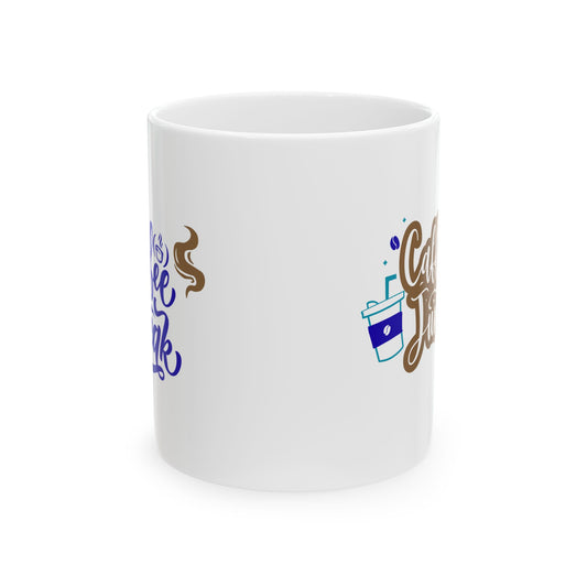 Coffee Shop Lover Mug — "Coffee First, Talk Later" Ceramic Mug (11oz & 15oz)