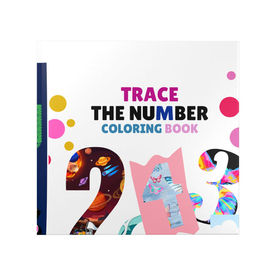 Number Learning Hardcover Coloring Book — Number Learning Activity Book for Kids