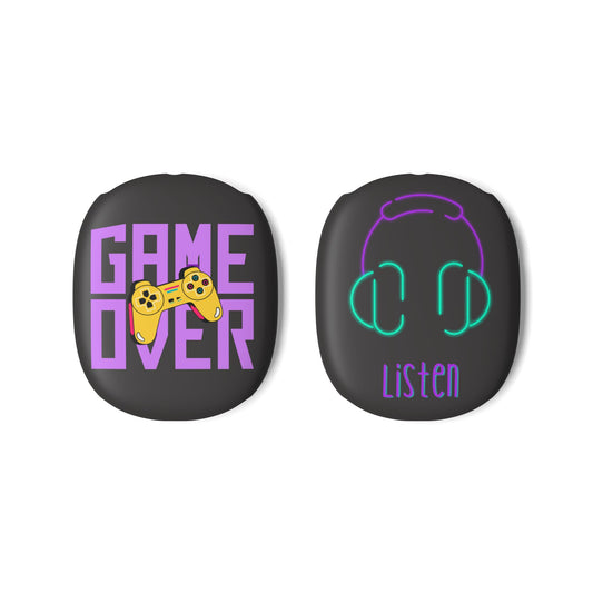 AirPod Max Case — Game Over & Listen Graphic Earcup Covers