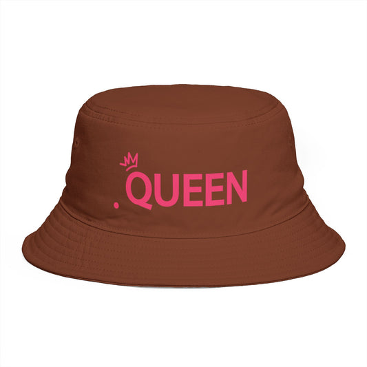 Queen Bucket Hat — Retro Feminine Sun Hat