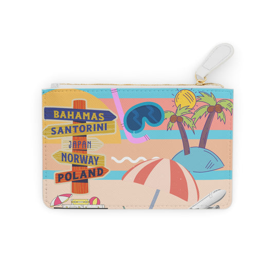 Travel Vibes Mini Clutch Bag — Beach Passport & Good Trip Design