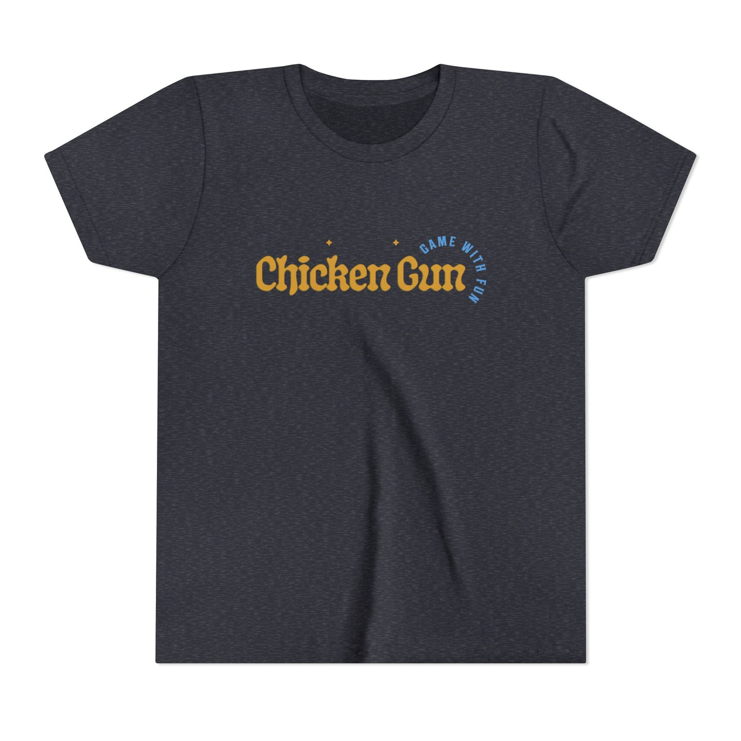 Youth Tee — Cute Chicken Gun Character Kids T-Shirt