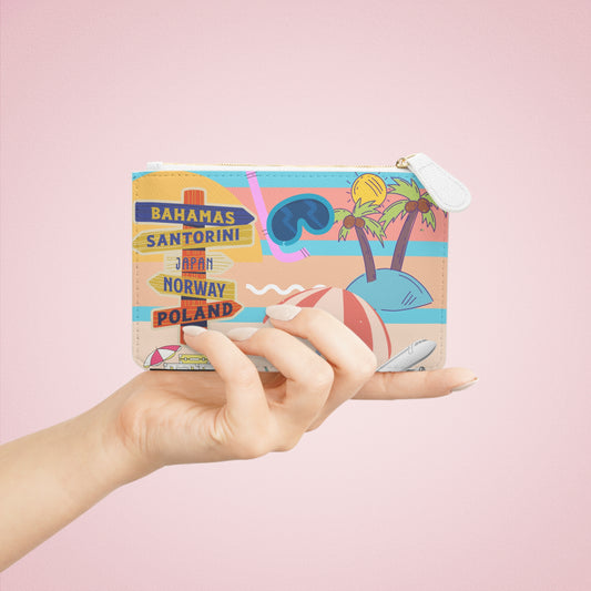 Travel Vibes Mini Clutch Bag — Beach Passport & Good Trip Design