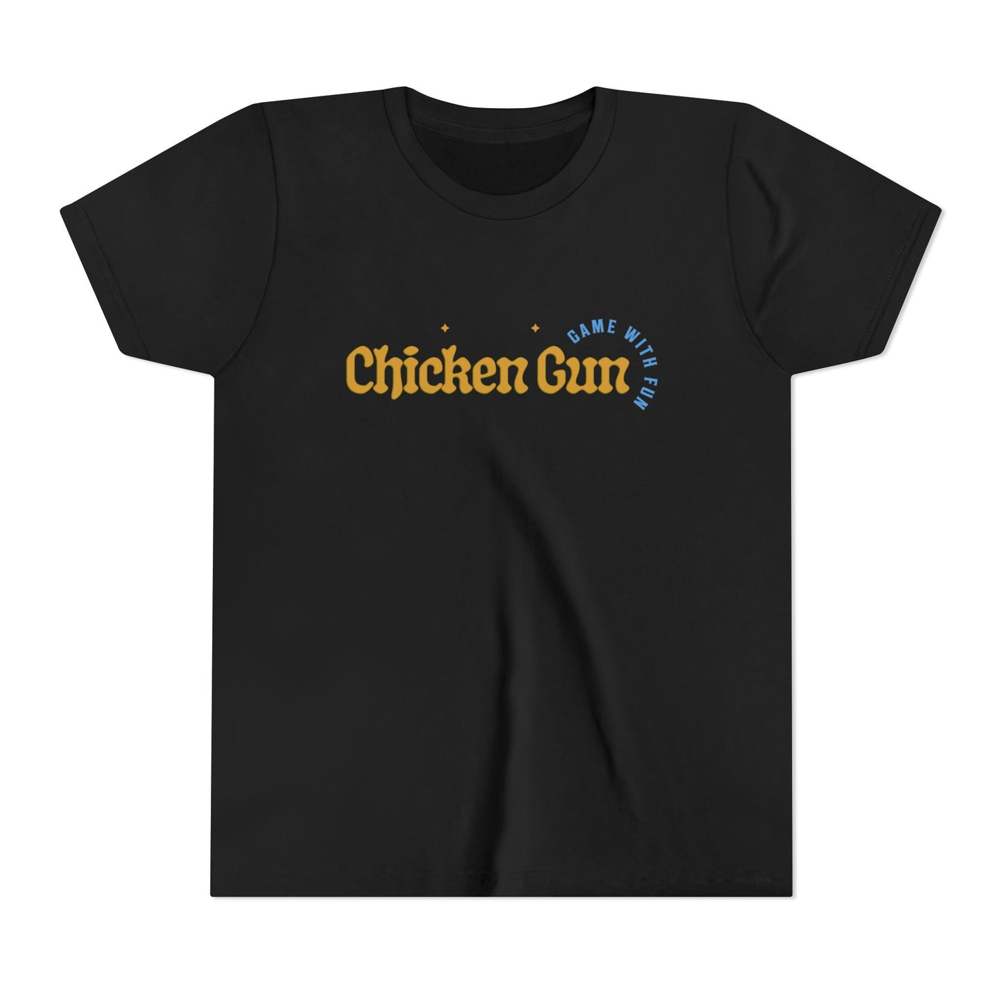 Youth Tee — Cute Chicken Gun Character Kids T-Shirt