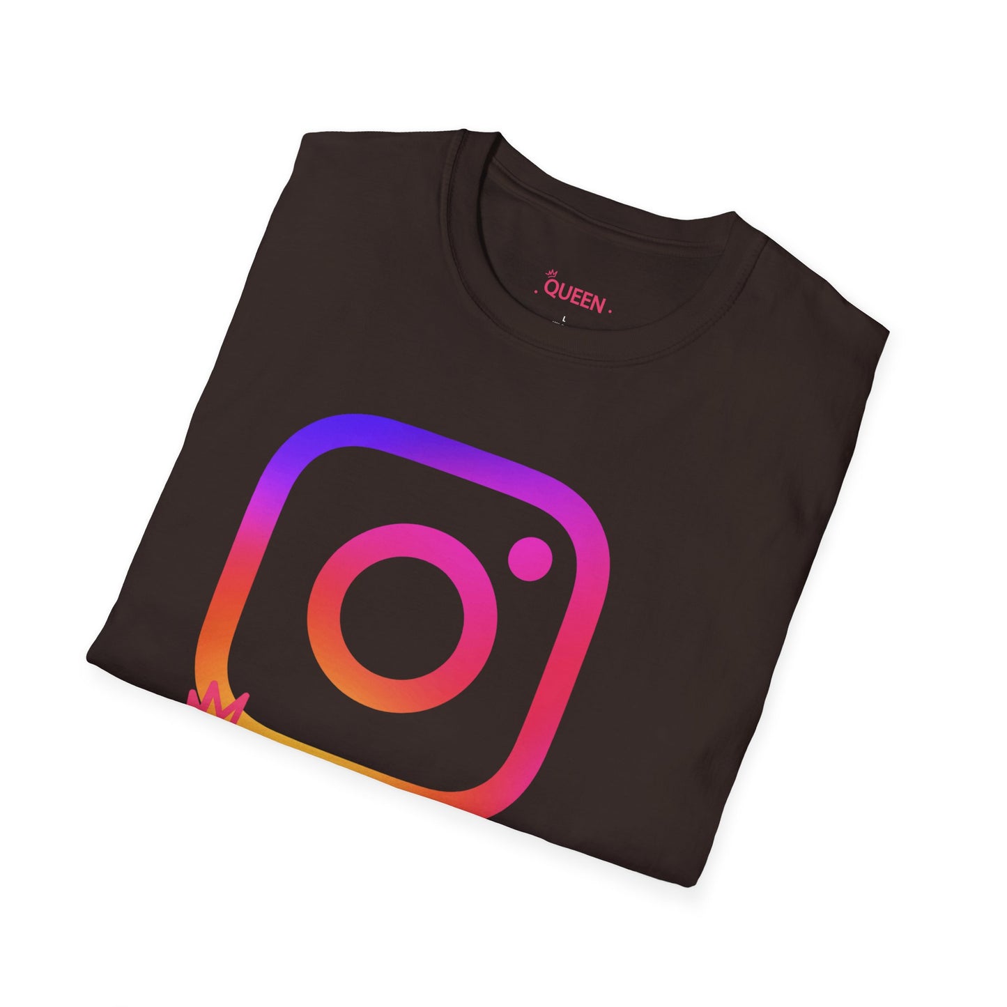 Instagram Queen T-Shirt — "Queen" Social Media Tee with Custom @handle