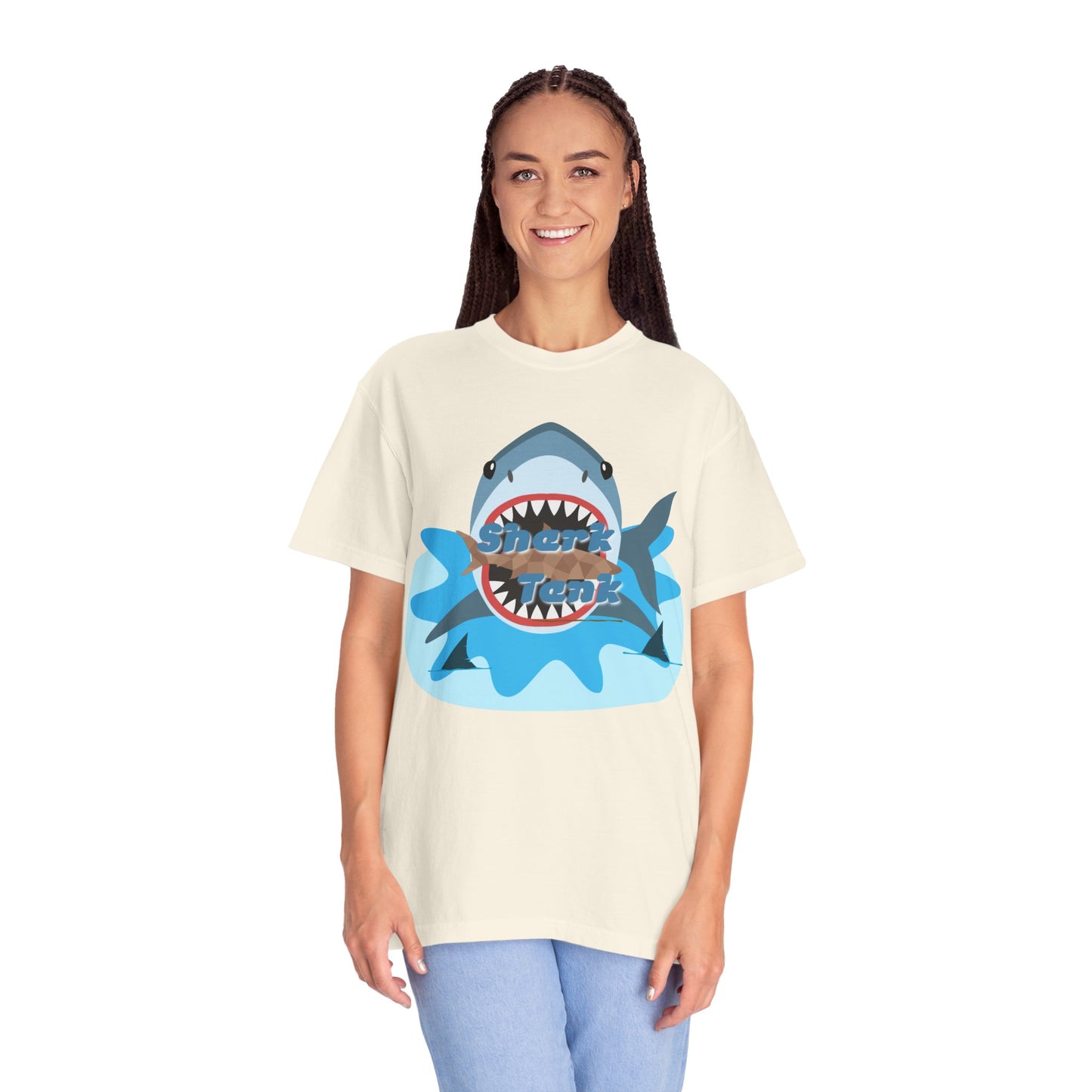 Shark Graphic T-Shirt — 'Shark' Ocean Illustration Tee