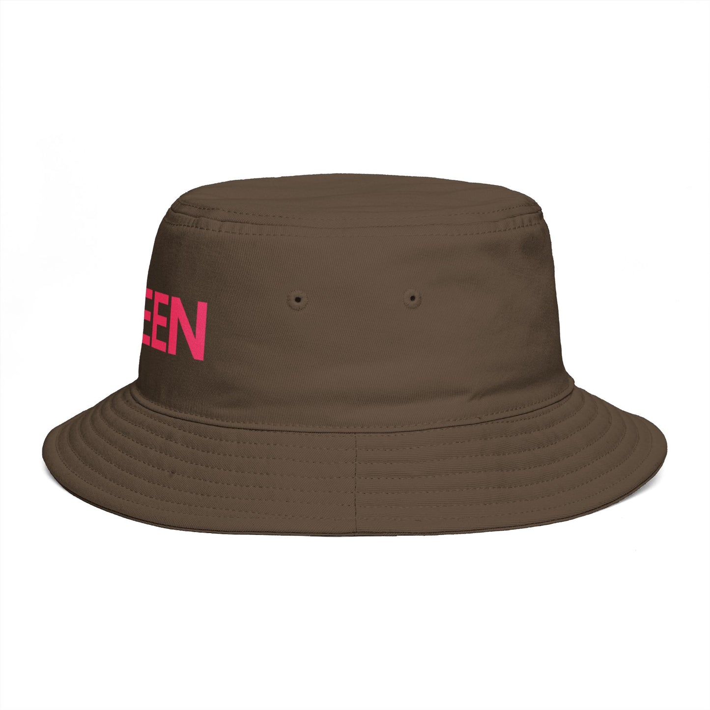 Queen Bucket Hat — Retro Feminine Sun Hat
