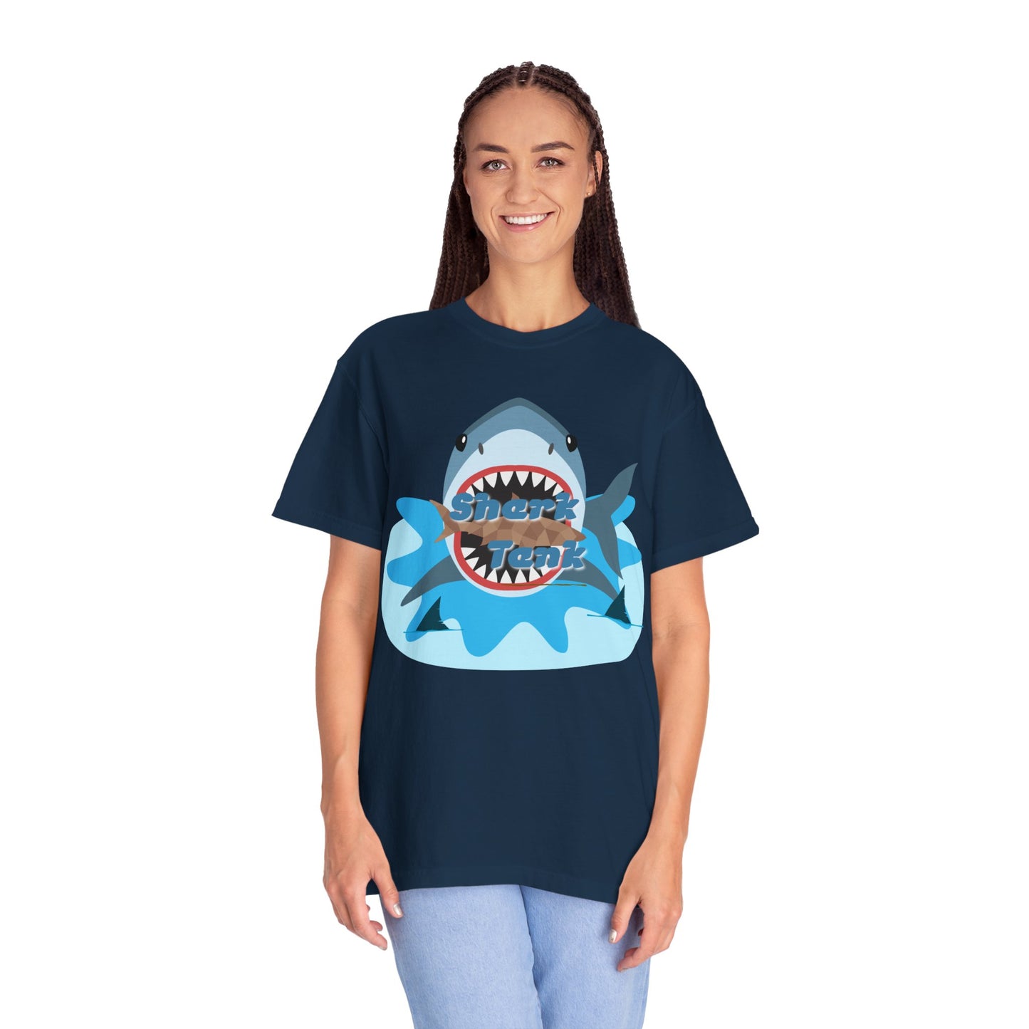 Shark Graphic T-Shirt — 'Shark' Ocean Illustration Tee