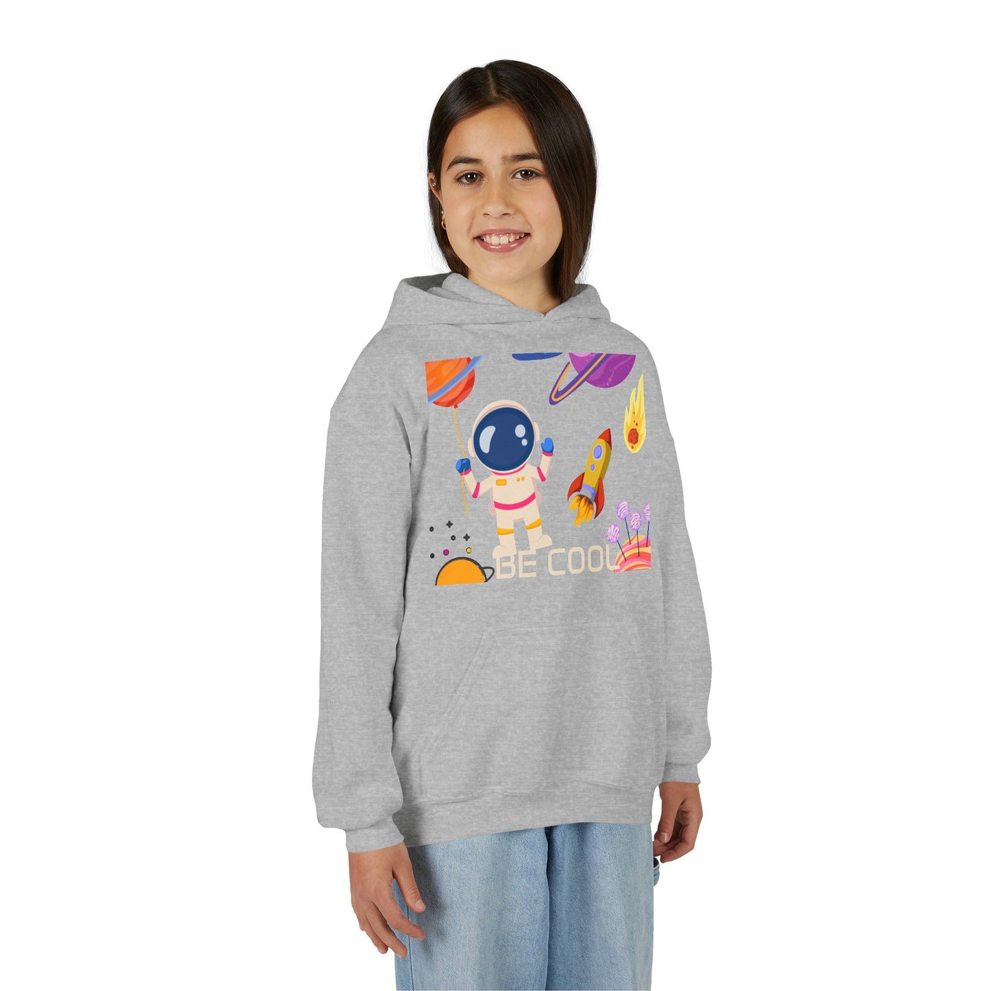 Kids Space Hoodie – Cute Astronaut Rocket Sweatshirt for Boys & Girls - Custom design