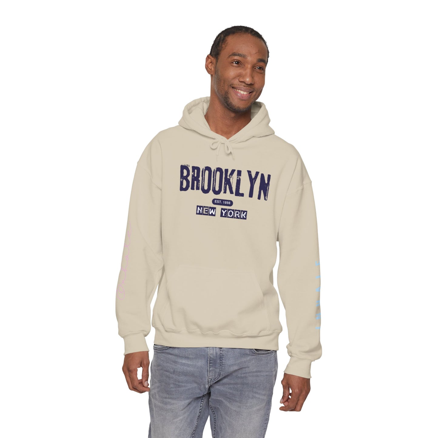 Brooklyn NY Vintage Logo Hoodie — New York City Streetwear Pullover