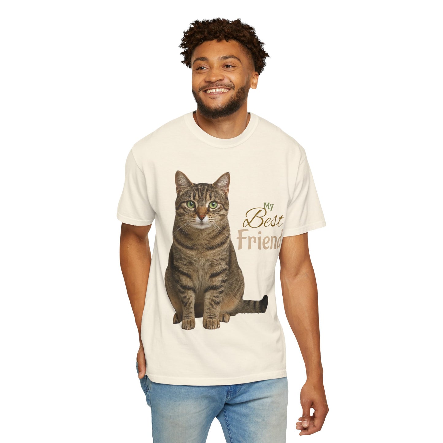 Pet Custom Image and Name Cat, Dog etc “My Best Friend” T-Shirt