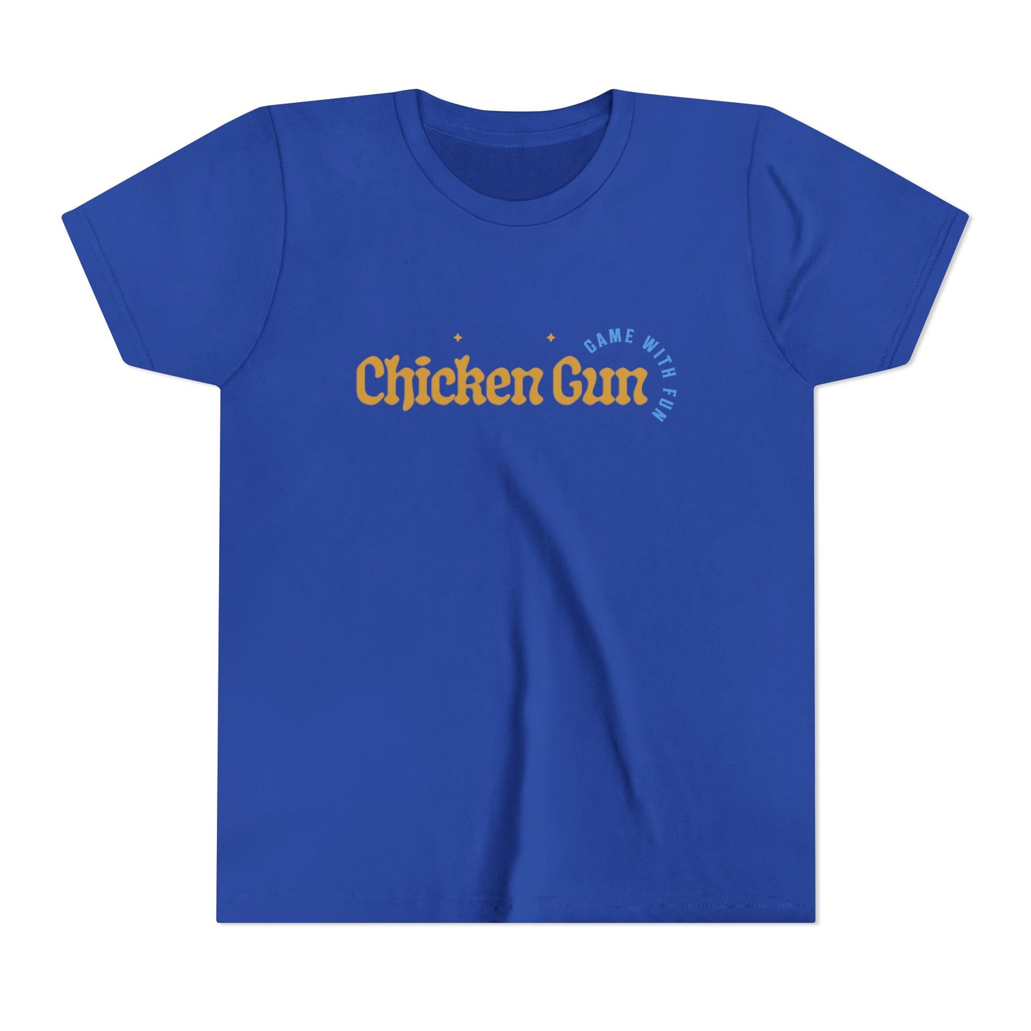 Youth Tee — Cute Chicken Gun Character Kids T-Shirt
