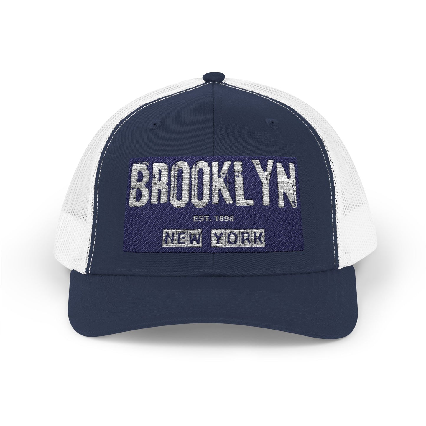 Brooklyn Trucker Cap – Vintage Sequin Patch Snapback