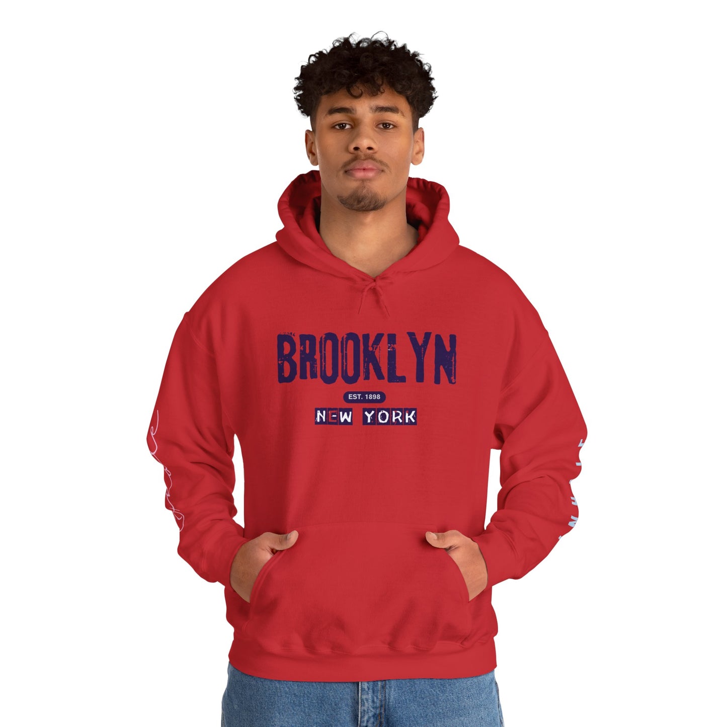 Brooklyn NY Vintage Logo Hoodie — New York City Streetwear Pullover