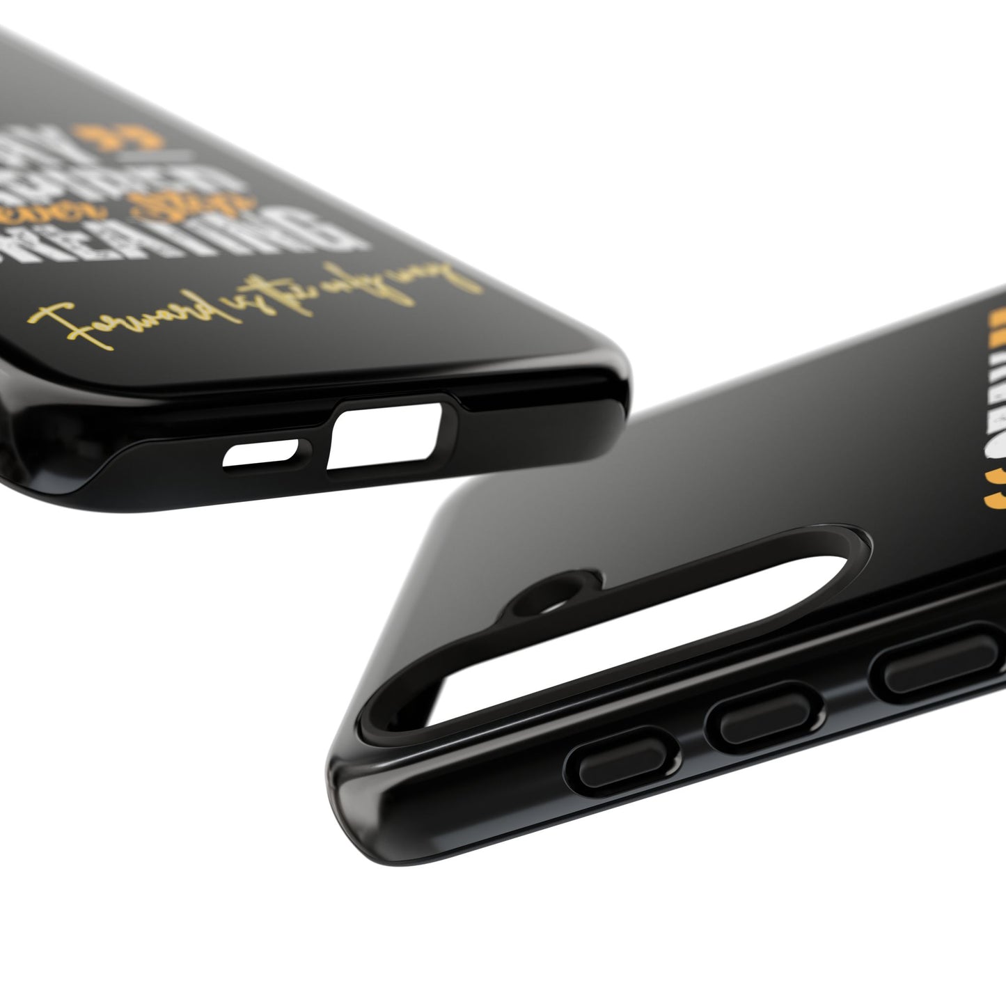 Inspirational Phone Case — “Stay Inspired, Never Stop Creating” Protective Cover