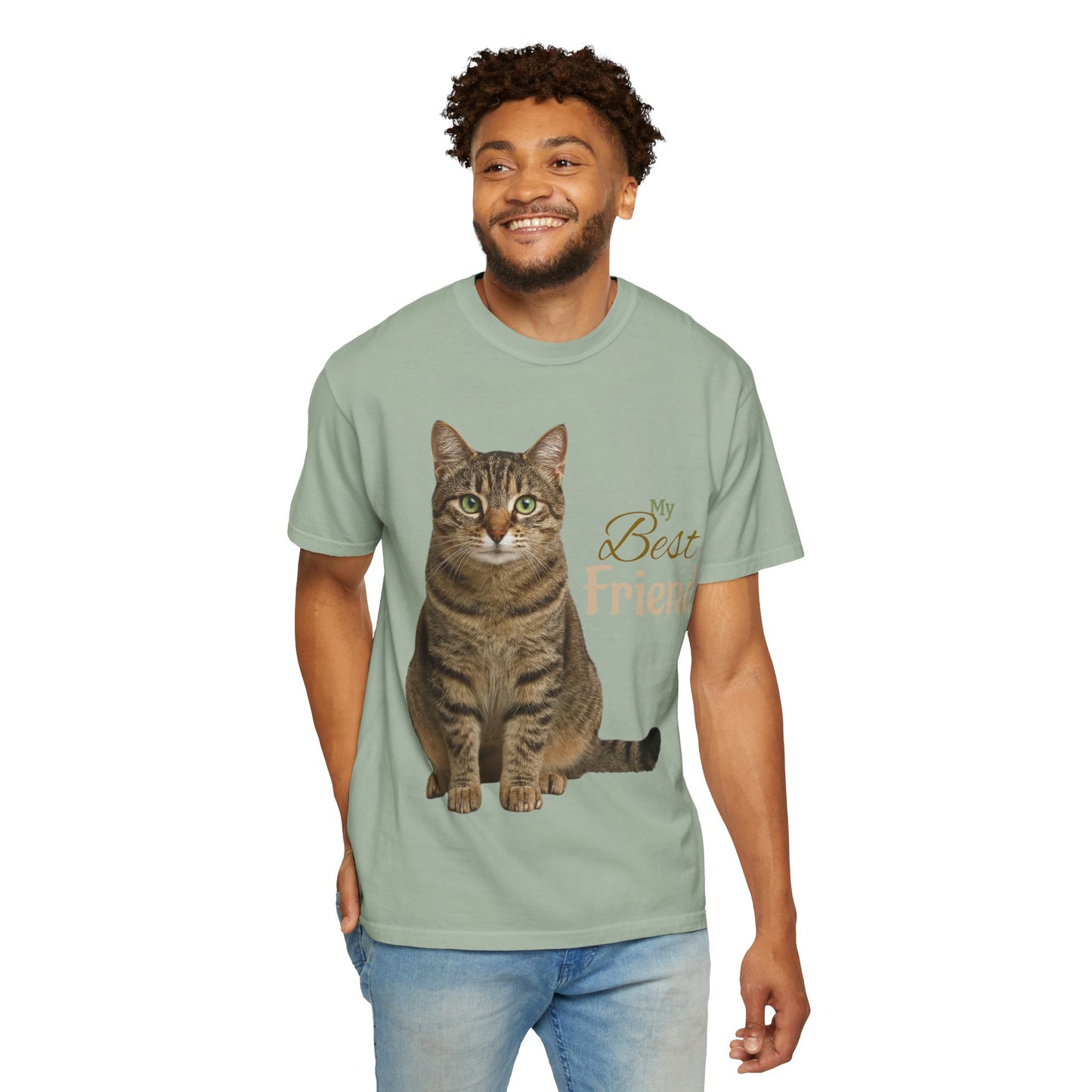 Pet Custom Image and Name Cat, Dog etc “My Best Friend” T-Shirt