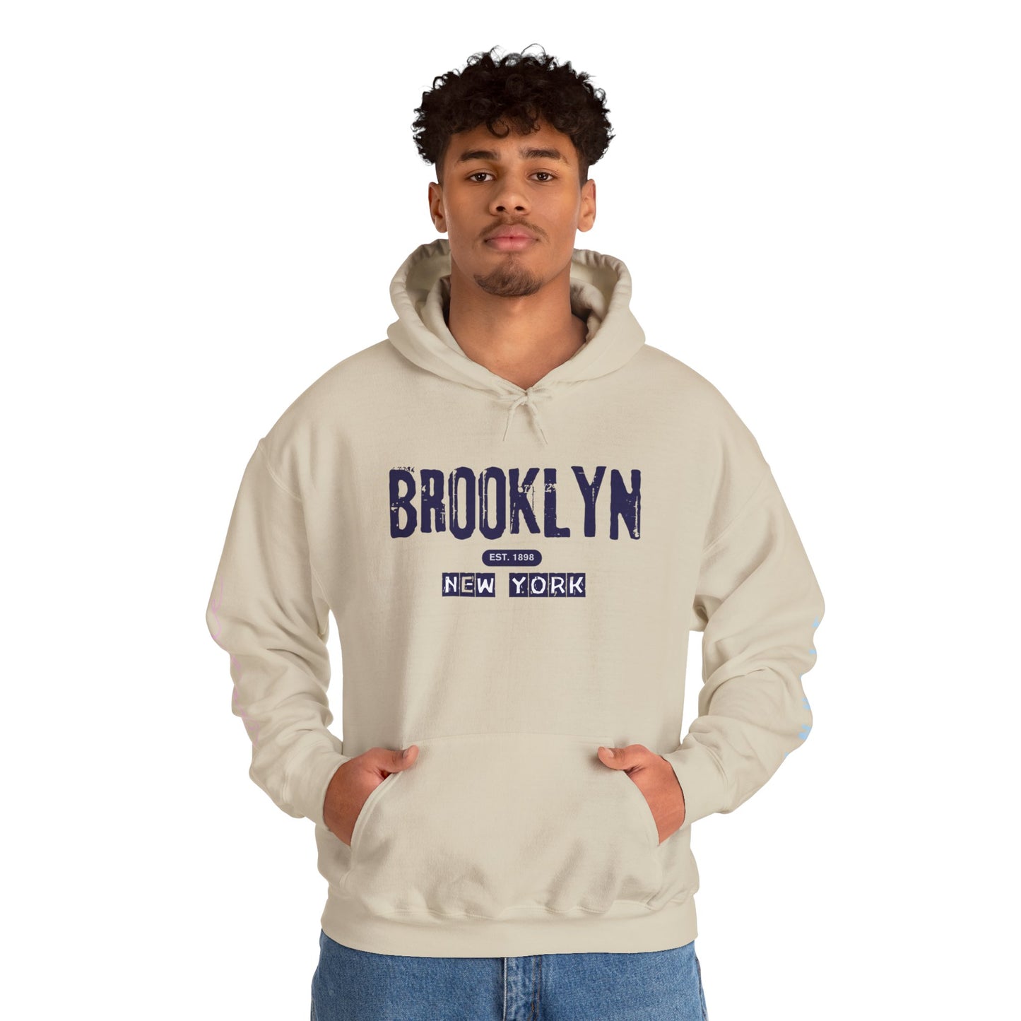 Brooklyn NY Vintage Logo Hoodie — New York City Streetwear Pullover
