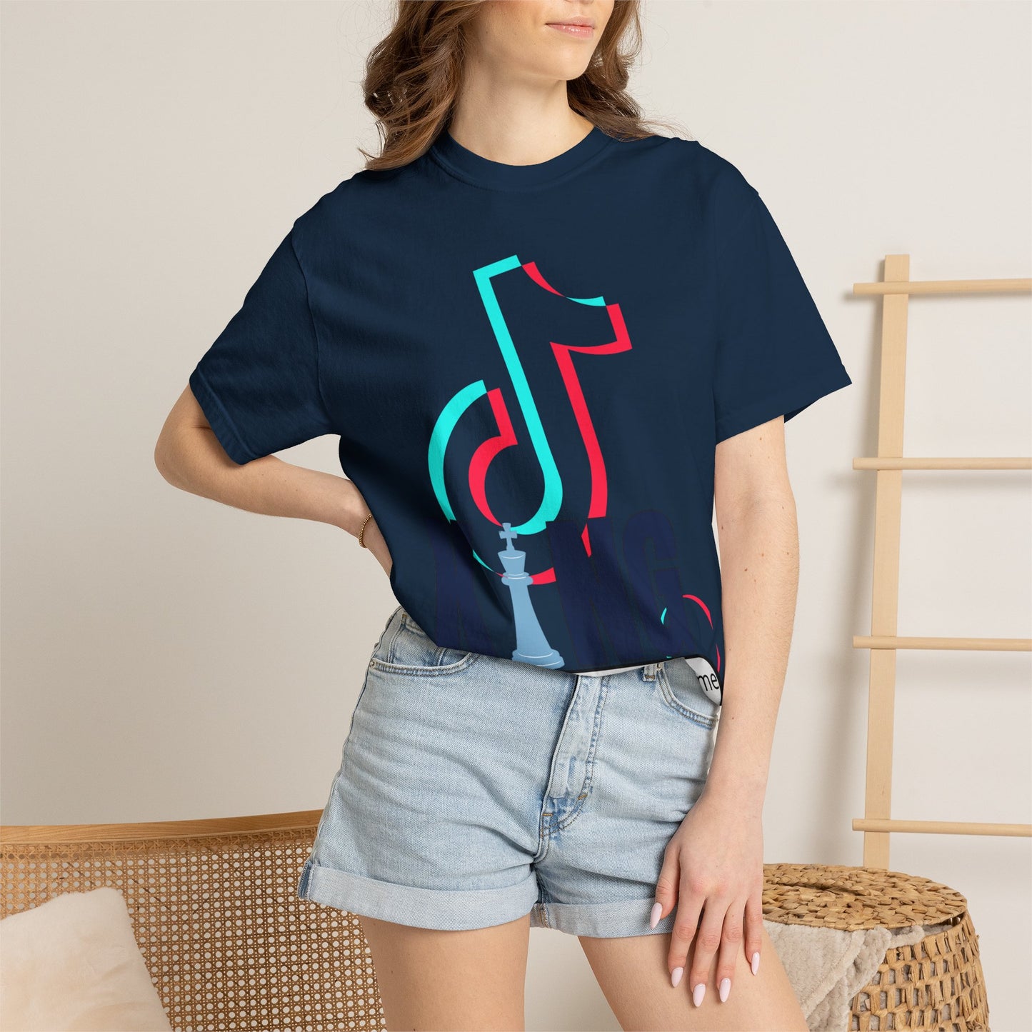TikTok King T-Shirt — Custom Channel Name Music Tee Tiktok custom Name Tee