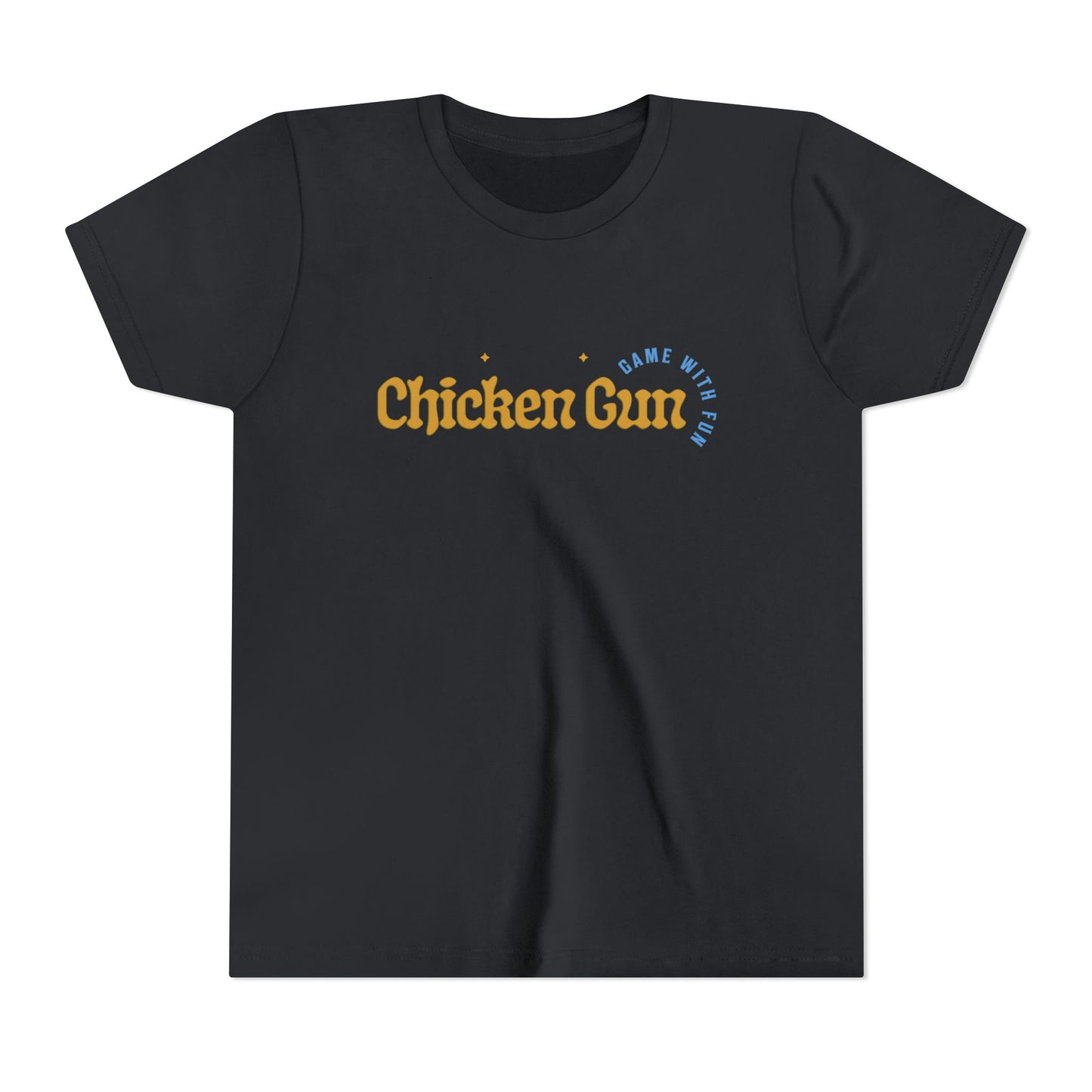 Youth Tee — Cute Chicken Gun Character Kids T-Shirt