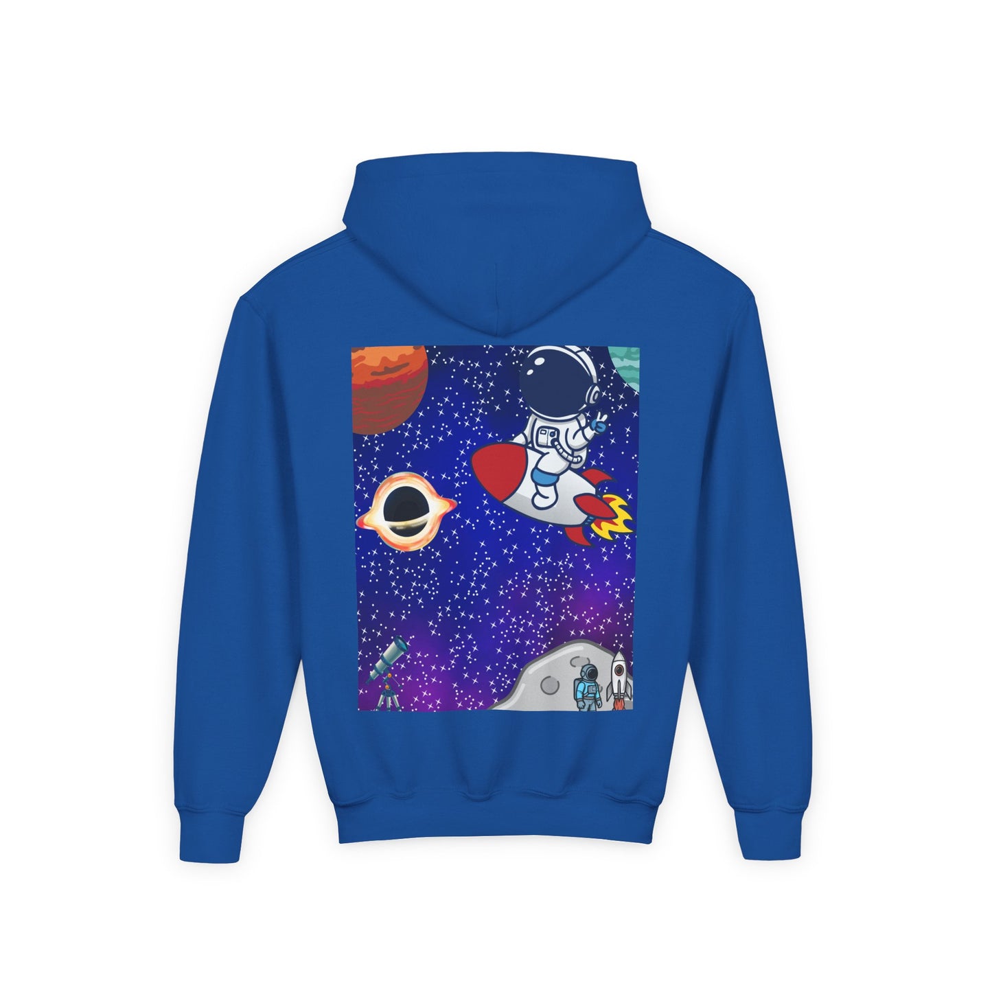 Kids Space Hoodie – Cute Astronaut Rocket Sweatshirt for Boys & Girls - Custom design