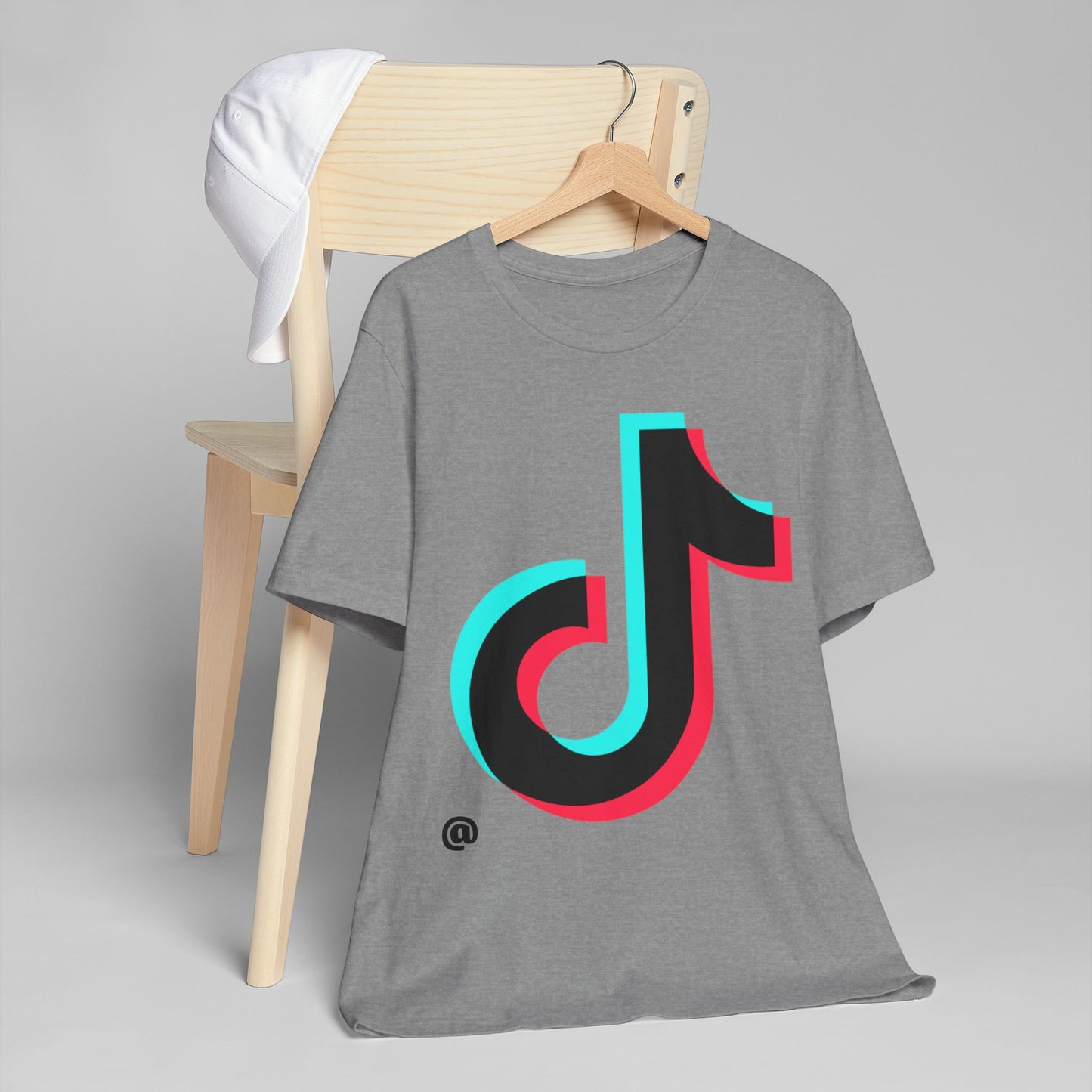 TikTok Logo T-Shirt — Retro 3D Social Media Tee
