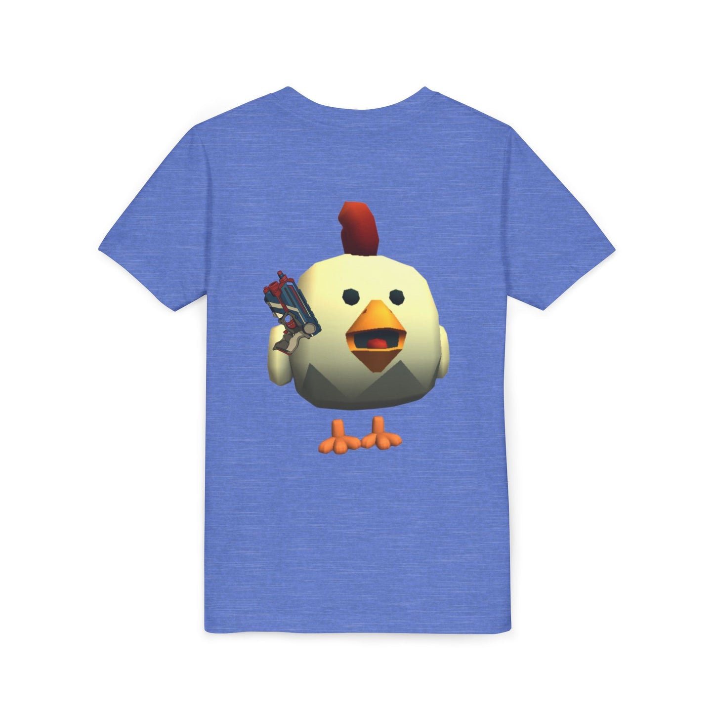 Youth Tee — Cute Chicken Gun Character Kids T-Shirt