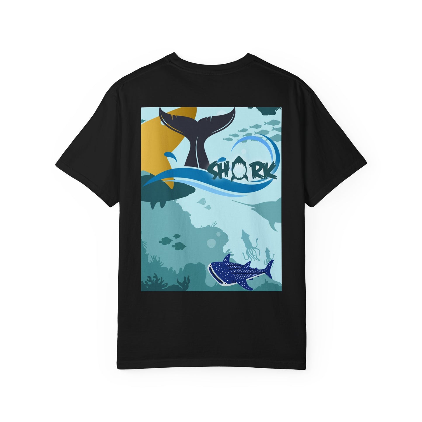 Shark Graphic T-Shirt — 'Shark' Ocean Illustration Tee