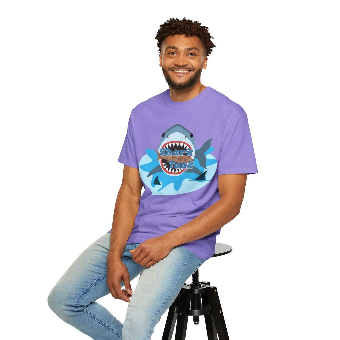 Shark Graphic T-Shirt — 'Shark' Ocean Illustration Tee