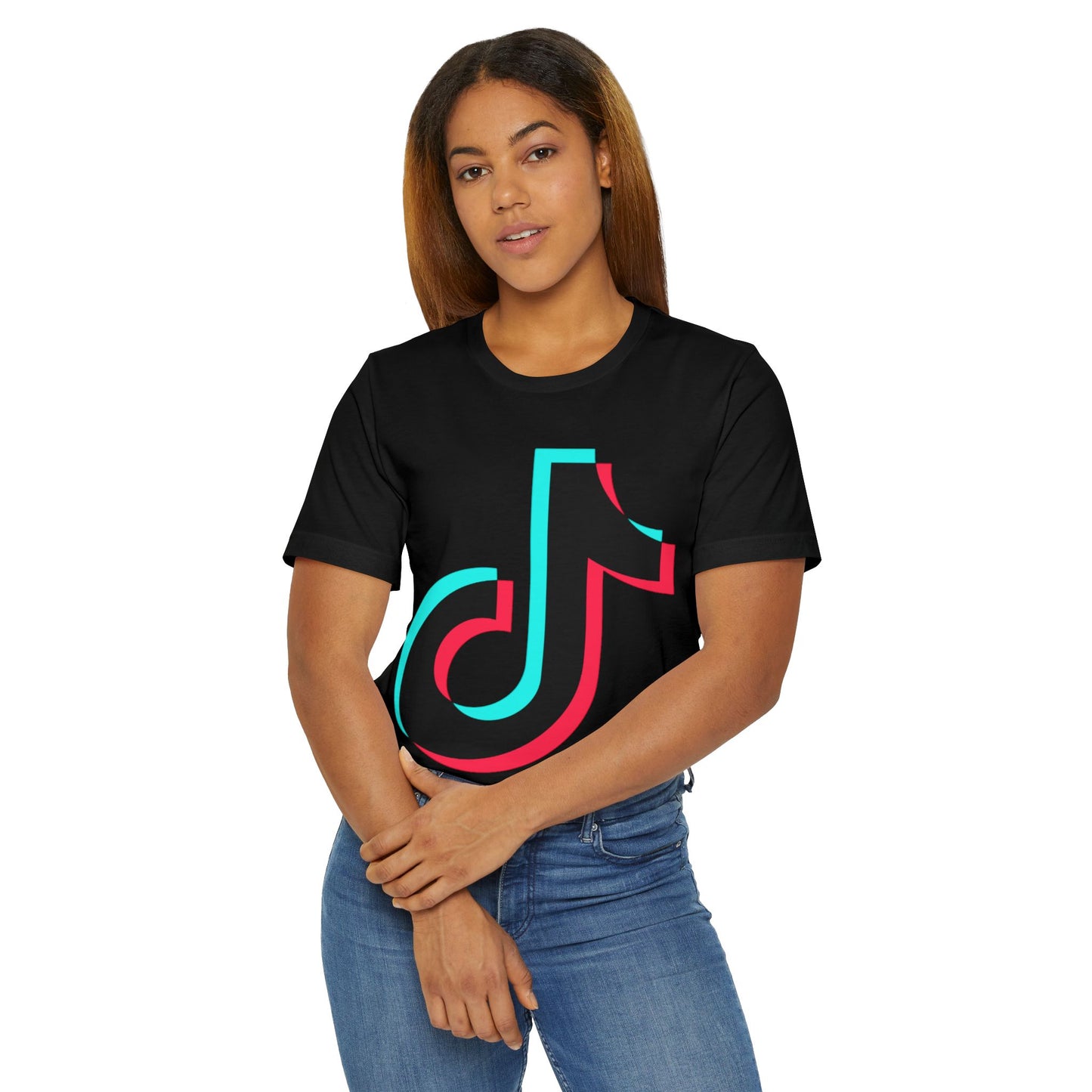 TikTok Logo T-Shirt — Retro 3D Social Media Tee