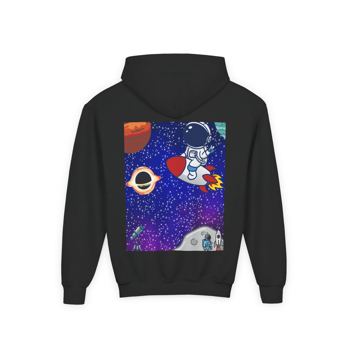 Kids Space Hoodie – Cute Astronaut Rocket Sweatshirt for Boys & Girls - Custom design