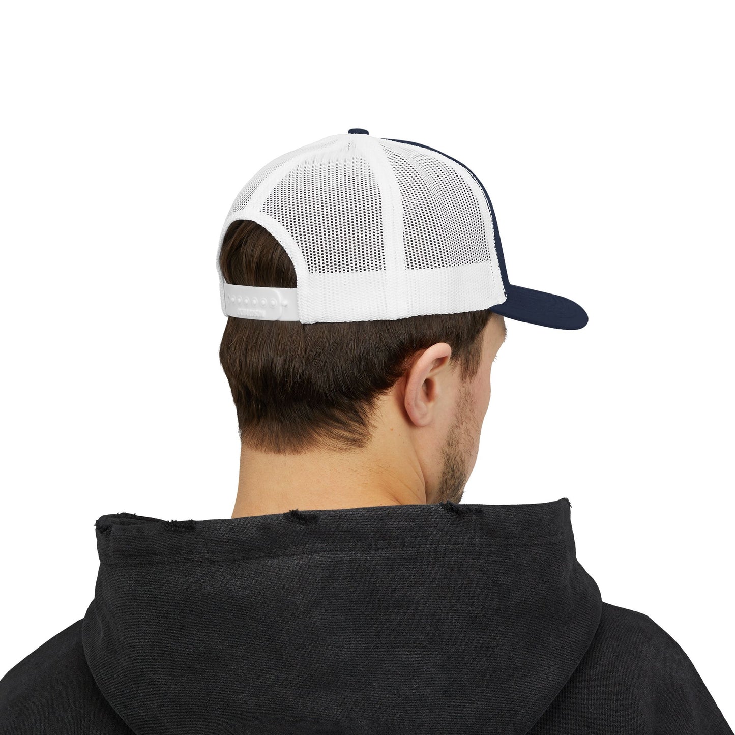 Brooklyn Trucker Cap – Vintage Sequin Patch Snapback