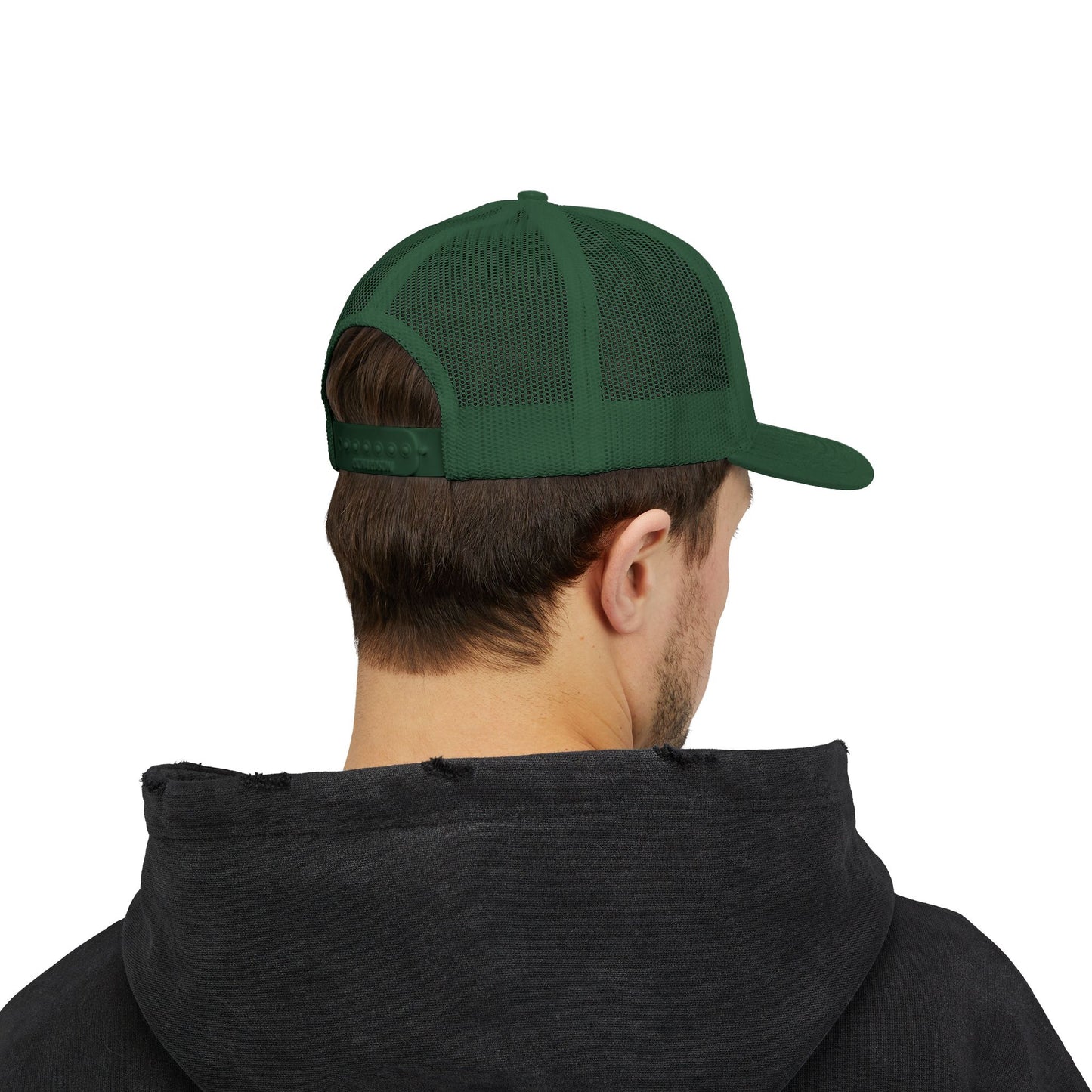 Brooklyn Trucker Cap – Vintage Sequin Patch Snapback