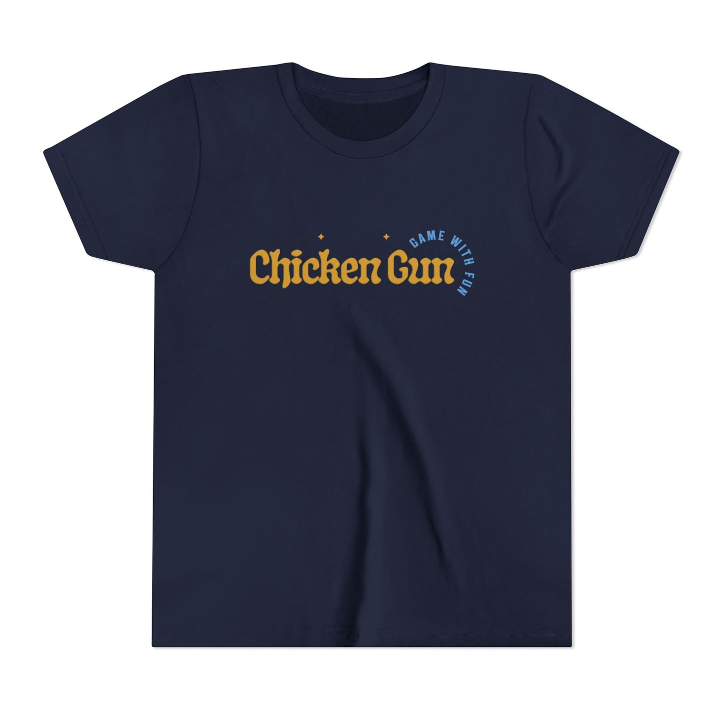 Youth Tee — Cute Chicken Gun Character Kids T-Shirt