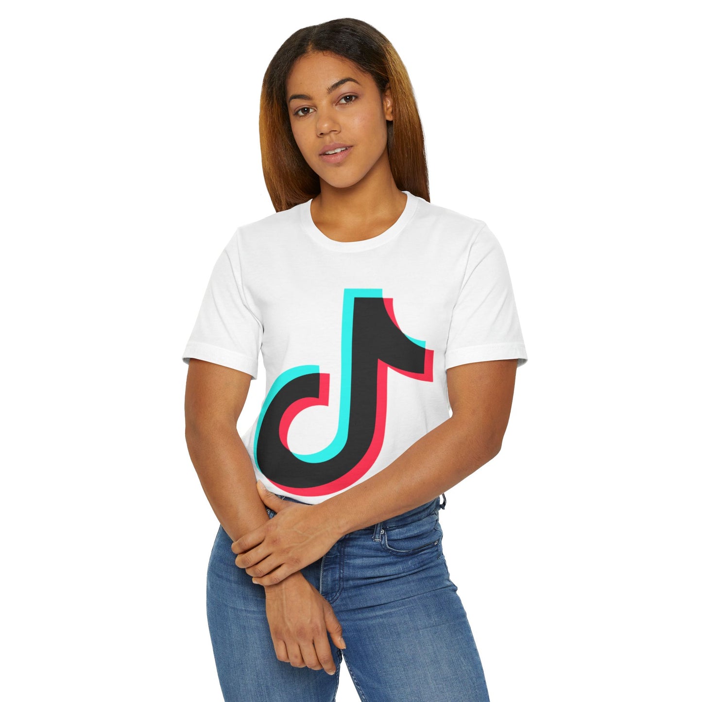 TikTok Logo T-Shirt — Retro 3D Social Media Tee