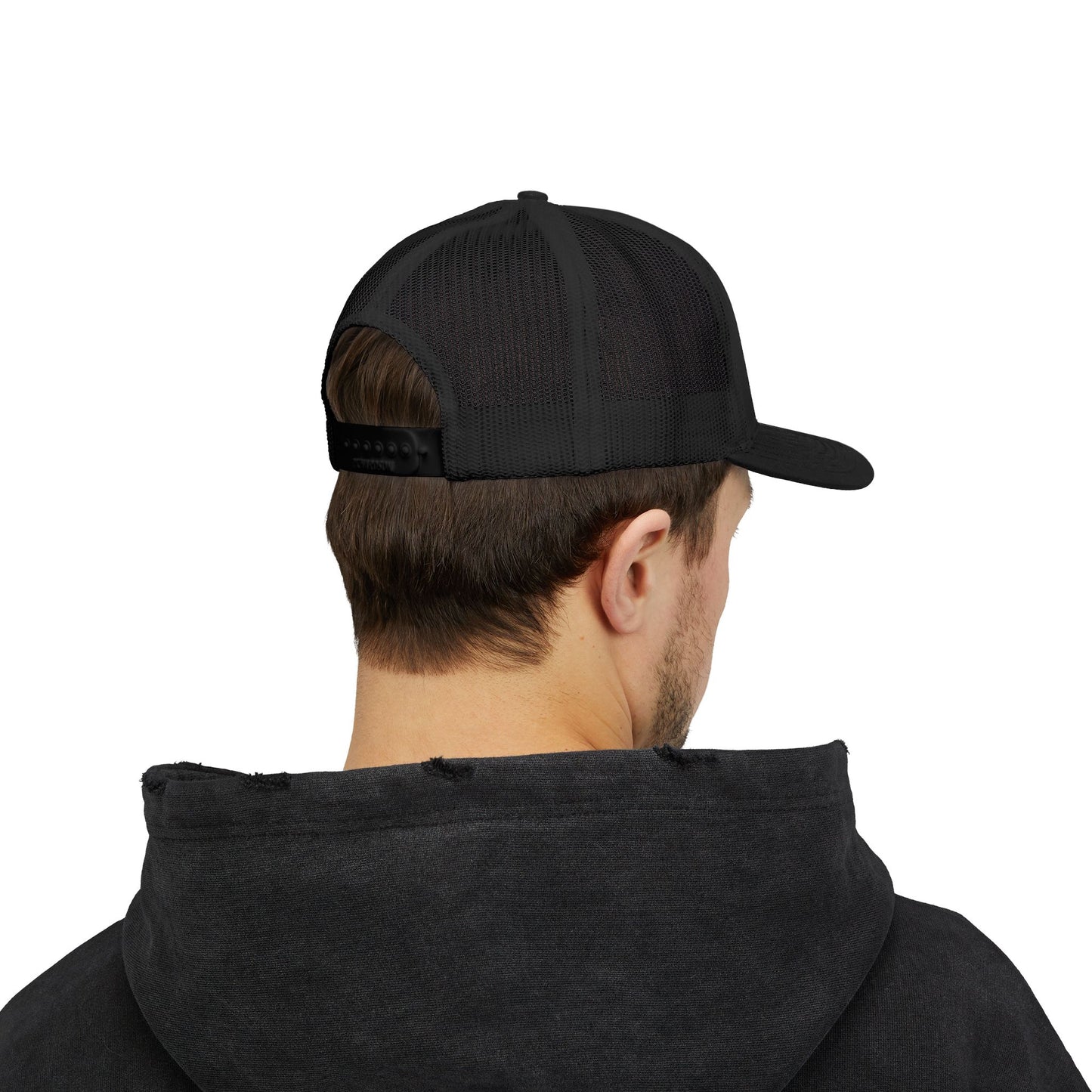 Brooklyn Trucker Cap – Vintage Sequin Patch Snapback