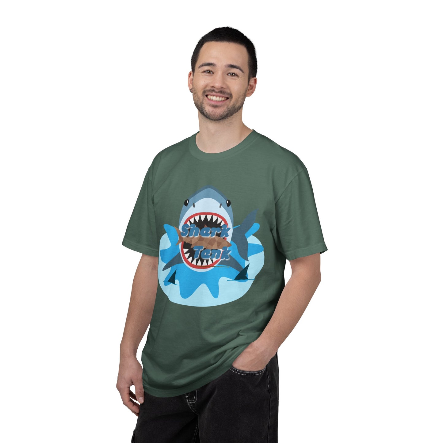 Shark Graphic T-Shirt — 'Shark' Ocean Illustration Tee