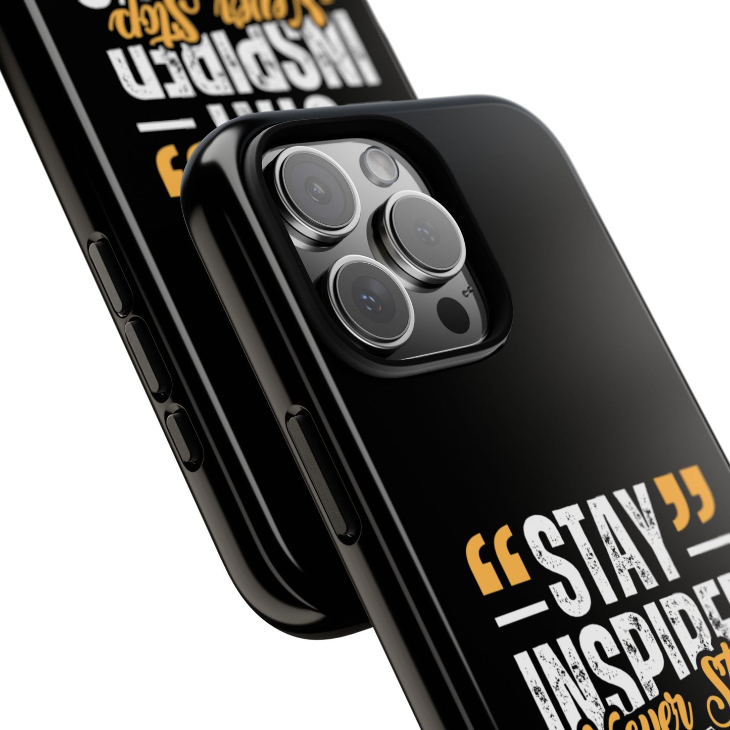 Inspirational Phone Case — “Stay Inspired, Never Stop Creating” Protective Cover