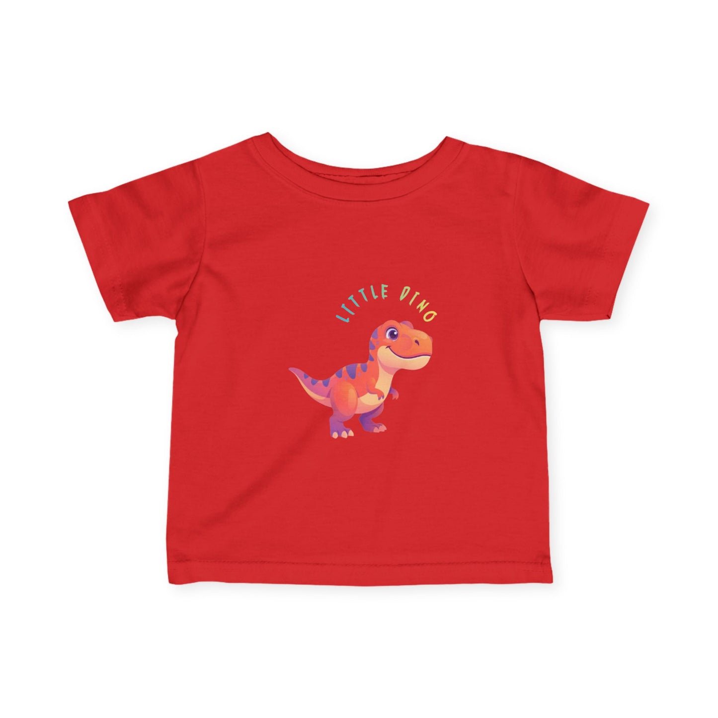 Infant T-Shirt — Colorful 'Little T-Rex' Dino Tee for Babies