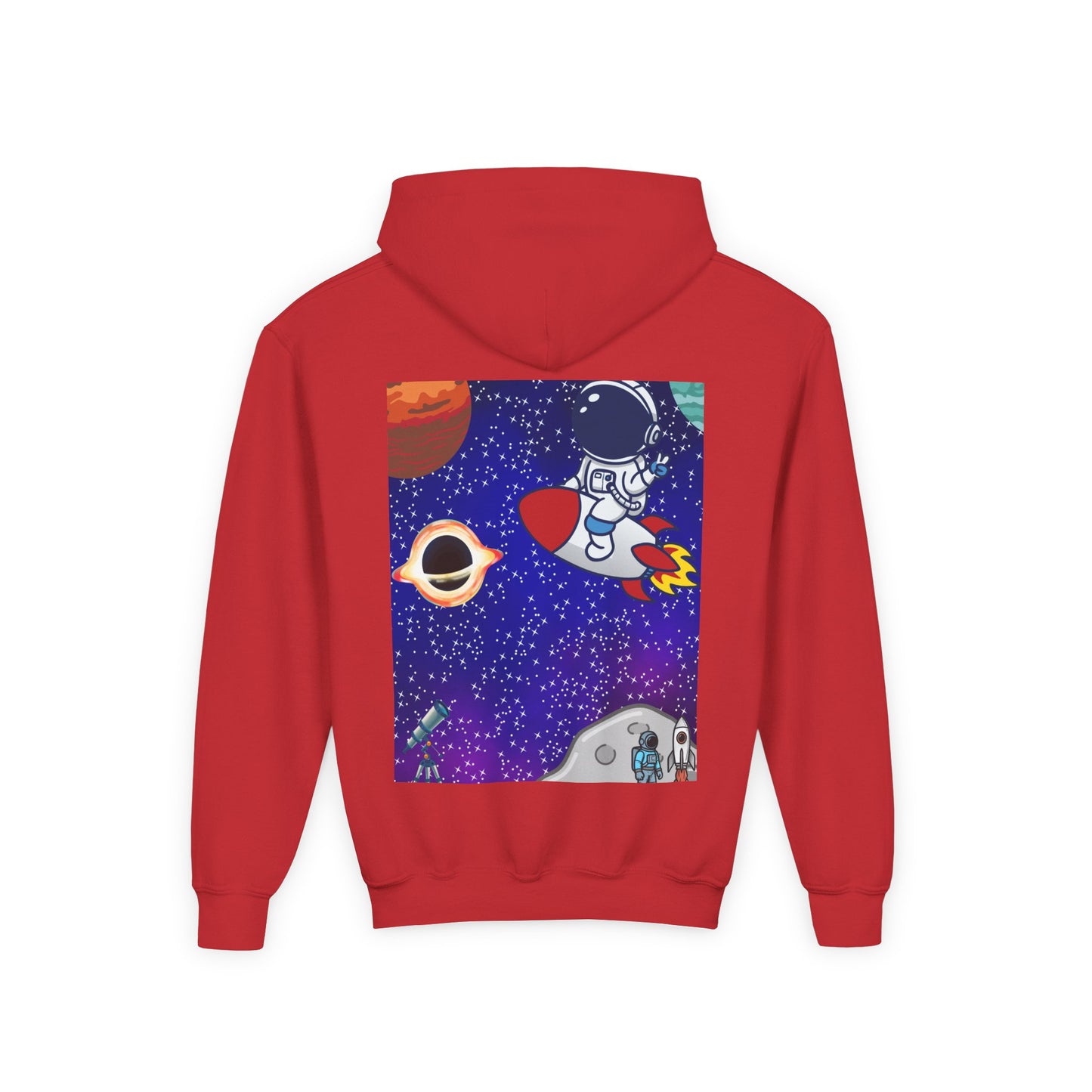 Kids Space Hoodie – Cute Astronaut Rocket Sweatshirt for Boys & Girls - Custom design