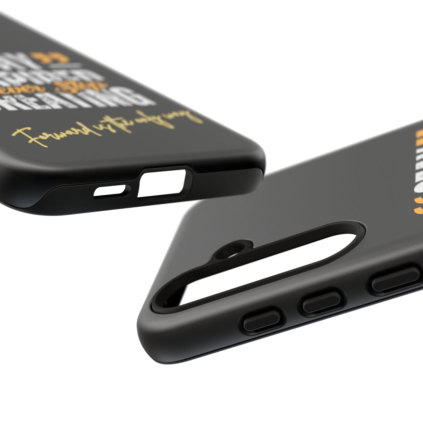 Inspirational Phone Case — “Stay Inspired, Never Stop Creating” Protective Cover