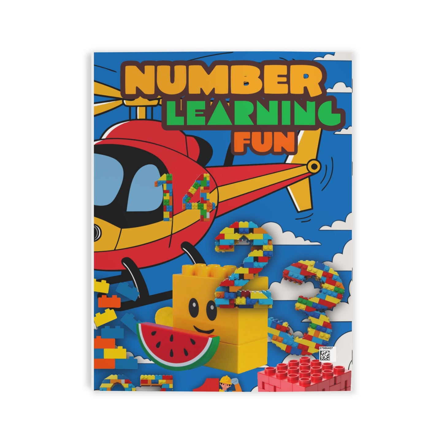 Number Learning Coloring Book — Kids Educational Numbers Activity Book