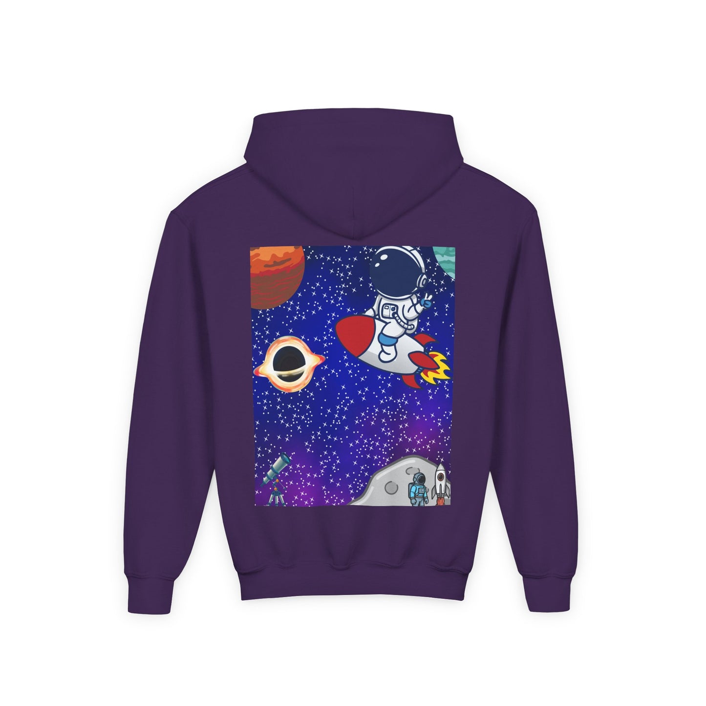 Kids Space Hoodie – Cute Astronaut Rocket Sweatshirt for Boys & Girls - Custom design