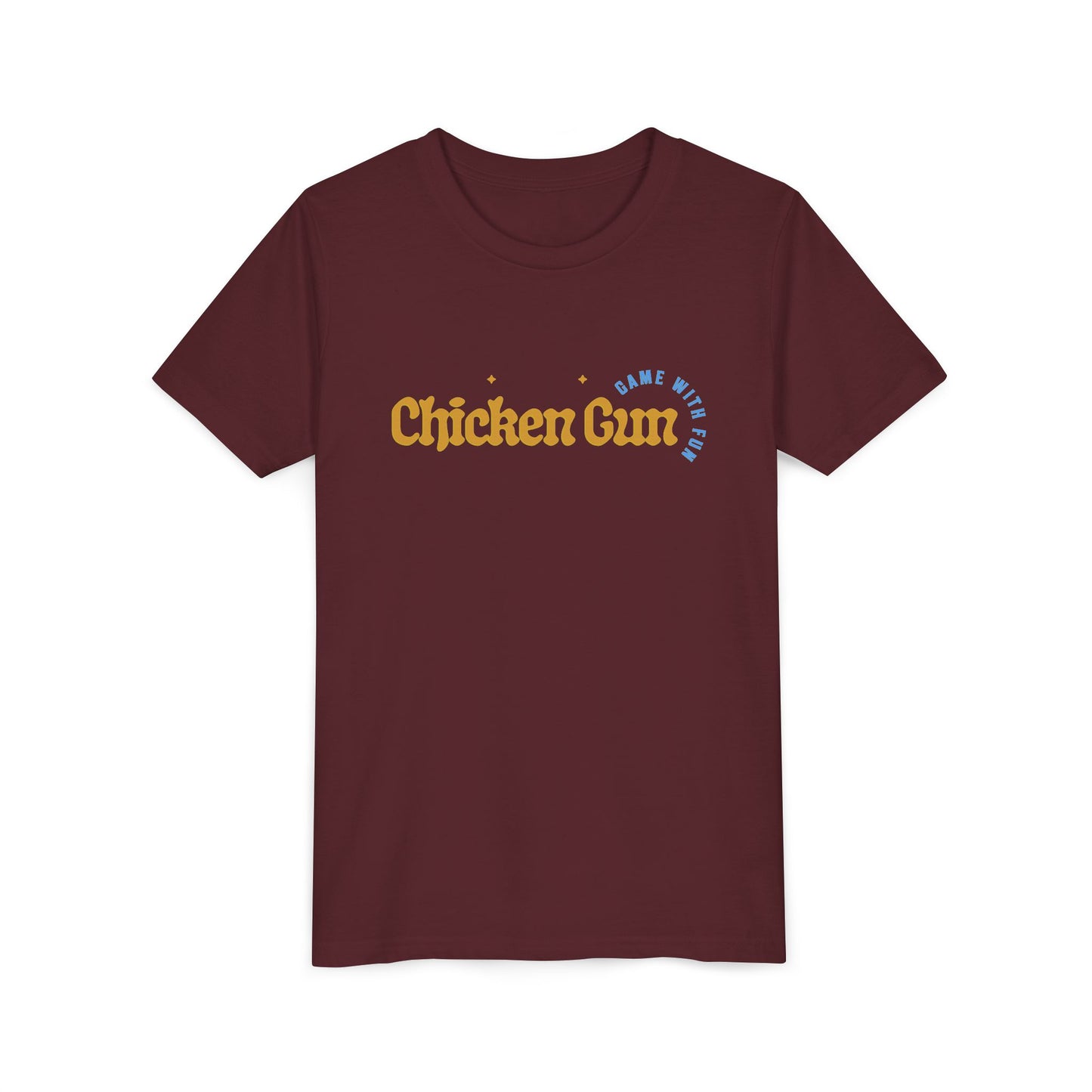 Youth Tee — Cute Chicken Gun Character Kids T-Shirt