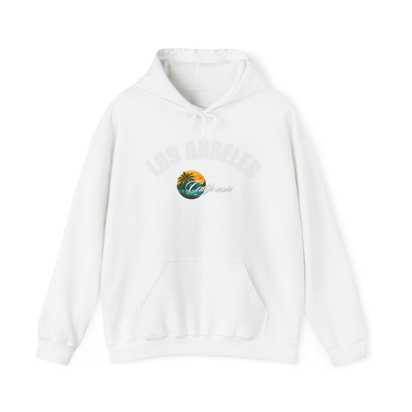 Los Angeles Retro Surf Hoodie — Vintage Sunset Car & Palm Tree Sweatshirt