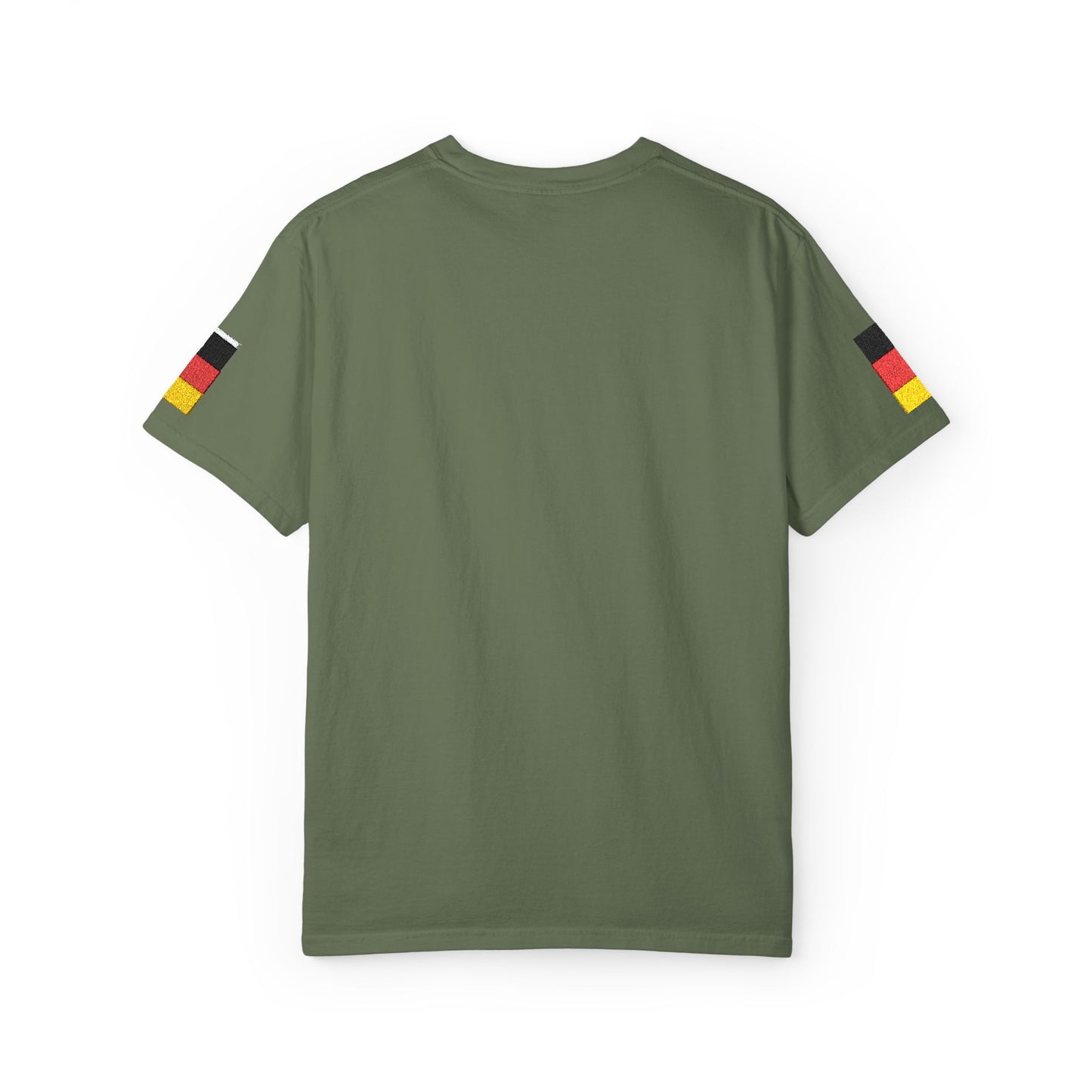 Germany Flag Pocket T-Shirt — German Pride Tee with Sleeve Flags