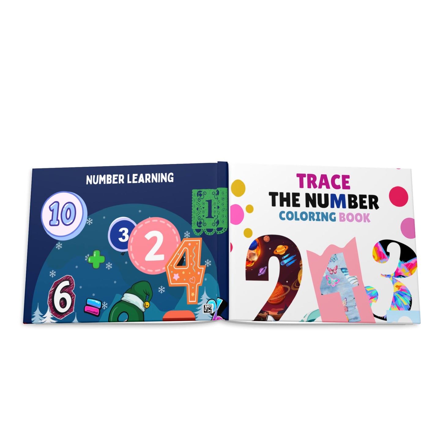 Number Learning Hardcover Coloring Book — Number Learning Activity Book for Kids