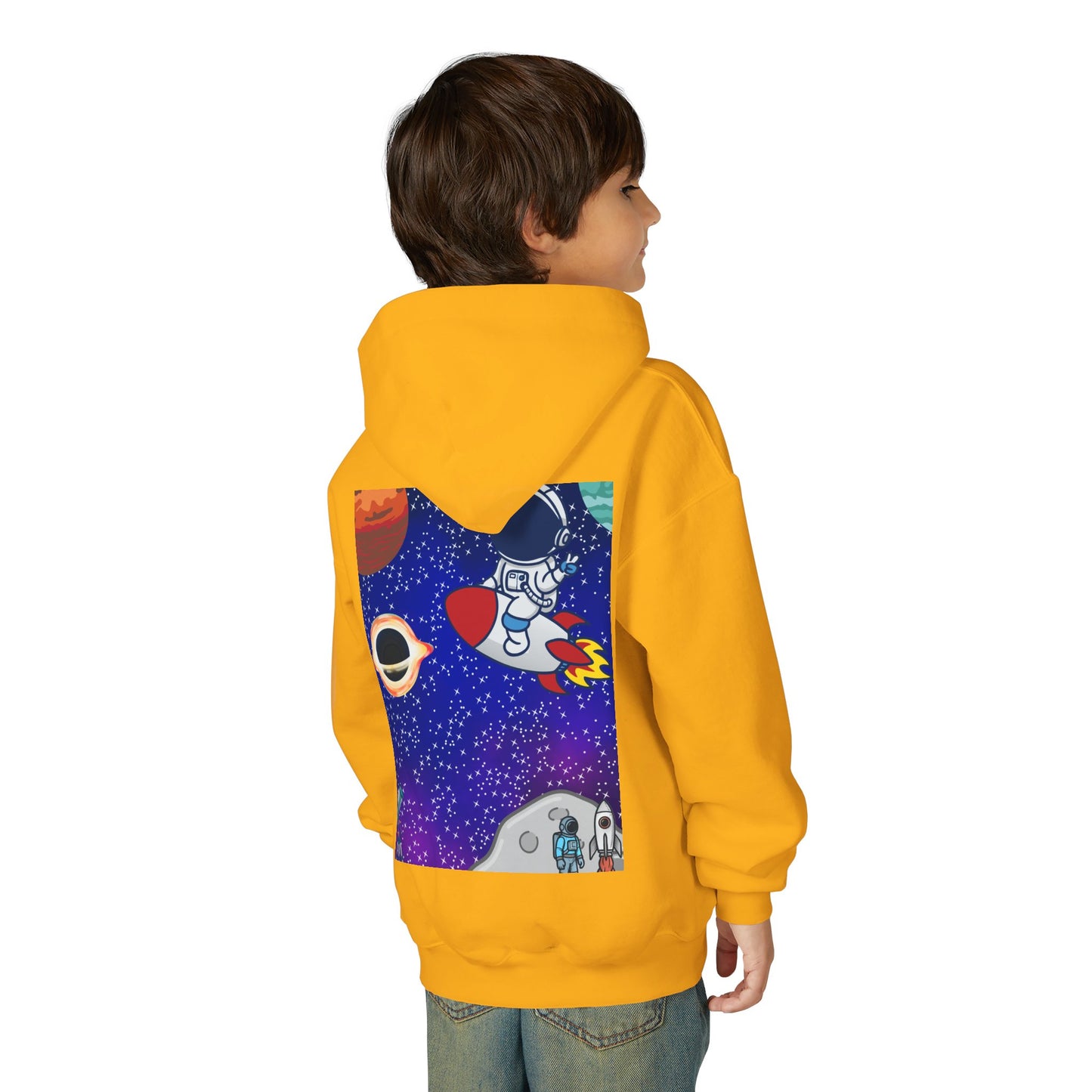 Kids Space Hoodie – Cute Astronaut Rocket Sweatshirt for Boys & Girls - Custom design
