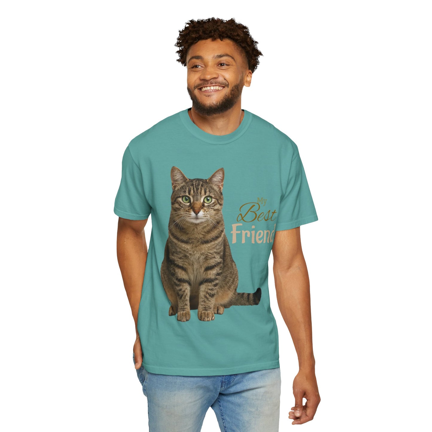 Pet Custom Image and Name Cat, Dog etc “My Best Friend” T-Shirt