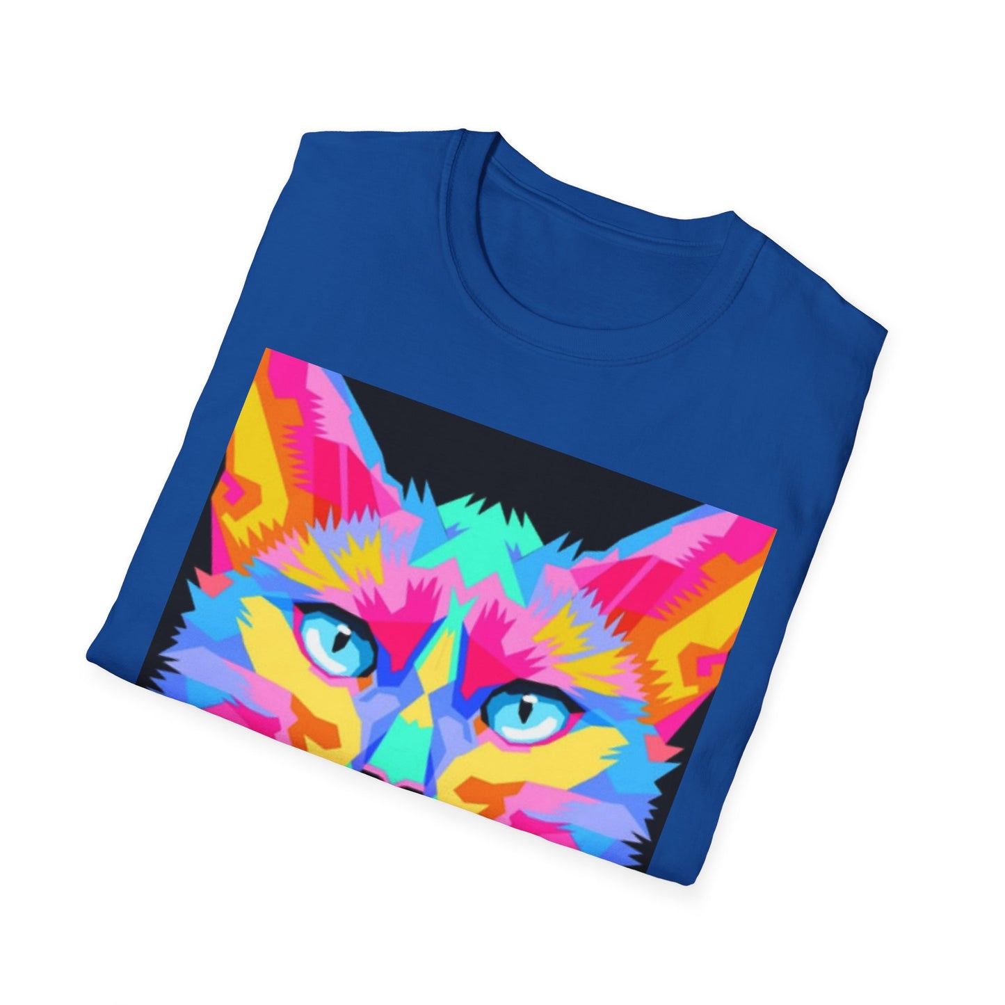 Colorful Pop Art Cat T-Shirt — "Best Friend" Graphic Tee